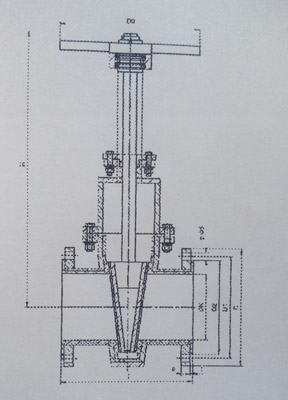 雙面密封襯膠閘閥G42J-1.0	 (G42J-1.6)